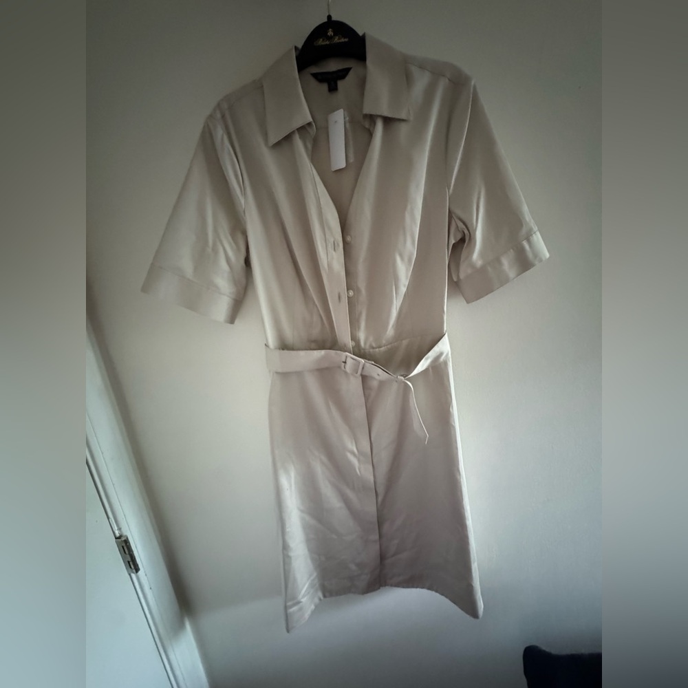 Brooks Brothers Beige Shirt Dress